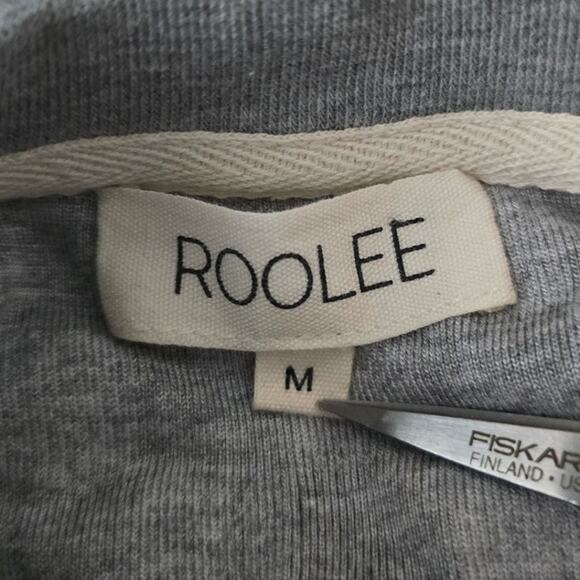 ROOLEE Grey Checkered Short Sleeve Knee Length Women's Dress M - Picture 3 of 4